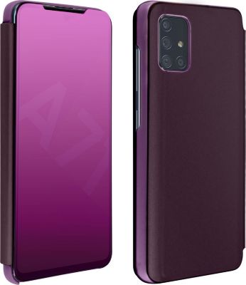 Etui AVIZAR Samsung A71 Support Effet Miroir Violet Etui AVIZAR Samsung A71 Support Effet Miroir Violet