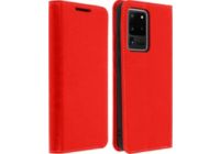 Etui AVIZAR Samsung Galaxy S20 Ultra Cuir Rouge