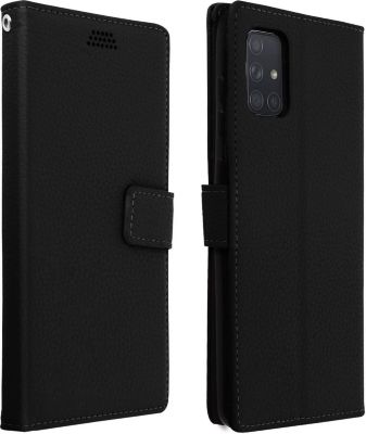Etui AVIZAR Samsung A71 Portefeuille Support Noir