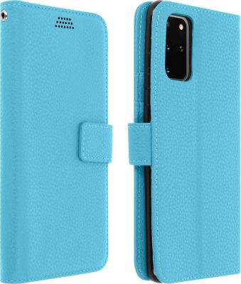 Etui AVIZAR Samsung S20 Portefeuille Support Bleu