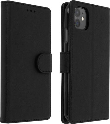 Etui AVIZAR iPhone 11 Portefeuille Chester Noir Etui AVIZAR iPhone 11 Portefeuille Chester Noir