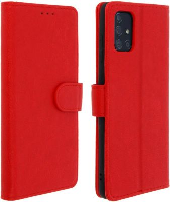 Etui AVIZAR Samsung A71 Portefeuille Chester Rouge