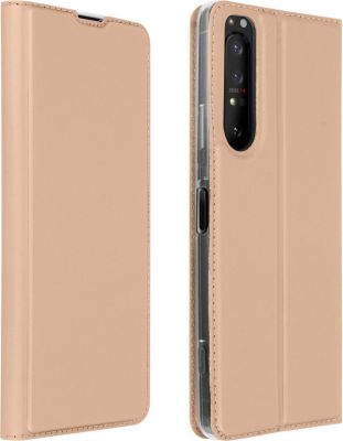 Etui AVIZAR Xperia 1 2 Porte-cartes Satiné Champagne