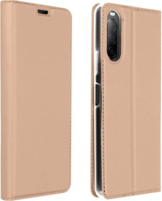 Etui AVIZAR Sony Xperia 10 2 Effet Satiné Champagne