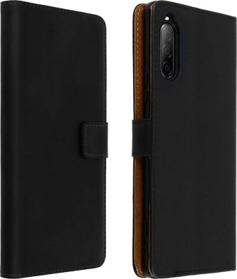 Etui AVIZAR Sony Xperia 10 2 en Cuir Veritable Noir