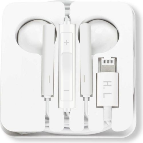 Ecouteurs AVIZAR Lightning Kit Mains Libres Micro Blanc