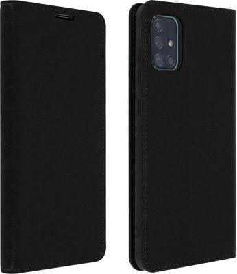 Etui AVIZAR Samsung A51 Portefeuille Cuir Noir