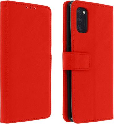 Etui AVIZAR Samsung A41 Portefeuille Support Rouge
