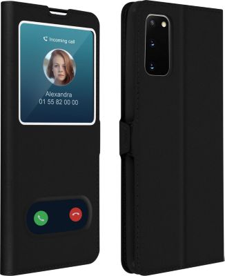 Etui AVIZAR Samsung Galaxy S20 Double Fenêtre Noir Etui AVIZAR Samsung Galaxy S20 Double Fenêtre Noir