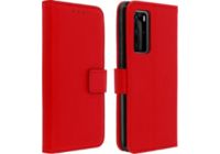 Etui AVIZAR Huawei P40 Portefeuille Support Rouge