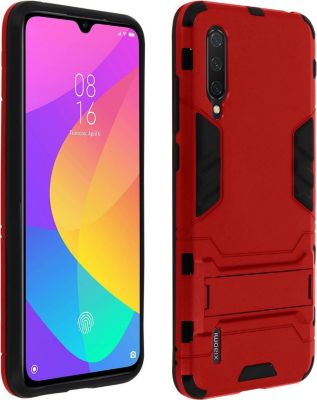 Coque AVIZAR Xiaomi Mi 9 Lite Kickstand Rouge