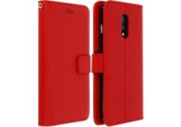 Etui AVIZAR Oneplus 7 Portefeuille Support Rouge