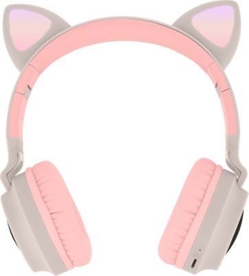 Casque AVIZAR Bluetooth Design Chat lumineuse Beige