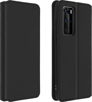 Etui AVIZAR Huawei P40 Pro Portefeuille Élégant Noir