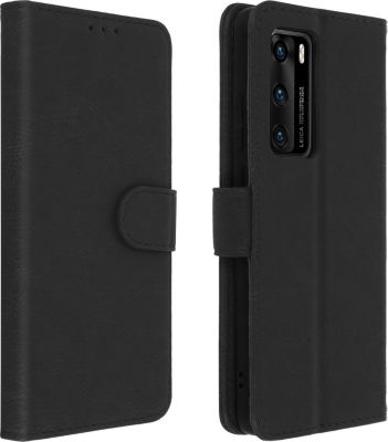 Etui AVIZAR Huawei P40 Portefeuille Chester Noir
