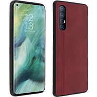 Coque AVIZAR Oppo Find X2 Neo Magsafe Eco-cuir Rouge