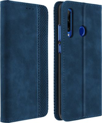 Etui AVIZAR Honor 20 LiteCuir Effet Vintage Bleu
