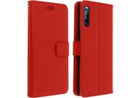 Etui AVIZAR Xperia L4 Portefeuille Support Rouge