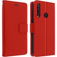 Etui AVIZAR Huawei Y6p Portefeuille Support Rouge