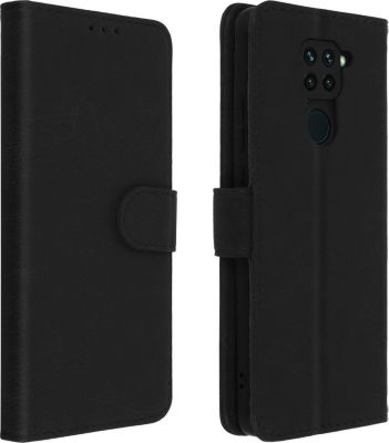 Etui AVIZAR Redmi Note 9 Portefeuille Chester Noir
