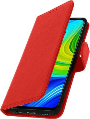 Etui AVIZAR Xiaomi Redmi Note 9 Portefeuille Rouge