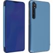 Etui AVIZAR Xiaomi Mi Note 10 Lite Miroir Stand Bleu