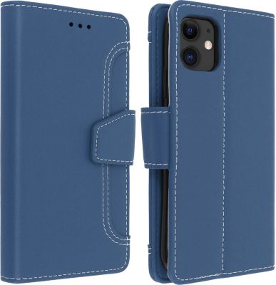 Etui AVIZAR Apple iPhone 11 Portefeuille Stand Bleu