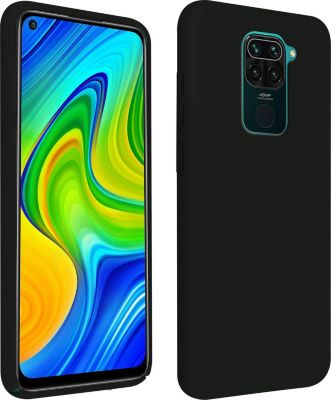 Coque AVIZAR Redmi Note 9 Silicone Soft Touch Noir
