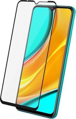 Protège écran AVIZAR Xiaomi Redmi 9 Verre trempé Contour Noir