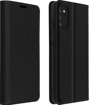 Etui AVIZAR Samsung A41 Portefeuille Cuir Noir