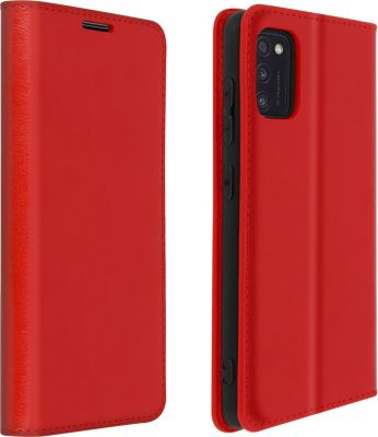 Etui AVIZAR Samsung A41 Portefeuille Cuir Rouge
