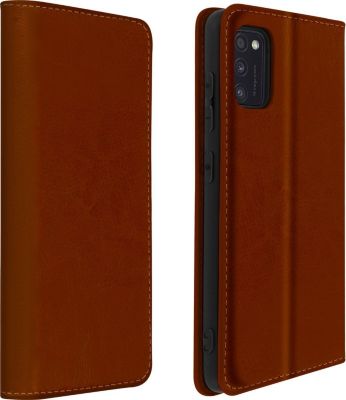 Etui AVIZAR Samsung A41 Portefeuille Cuir Camel