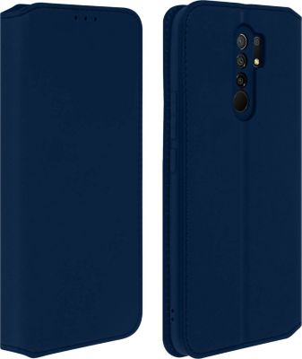Etui AVIZAR Xiaomi Redmi 9 Élégant Bleu Nuit
