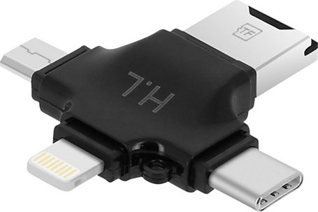Lecteurs de carte mémoire externes Hoonyer Lecteur de Carte Mémoire,  SD-Micro SD Lecteur de Carte et Micro USB OTG à USB 68027