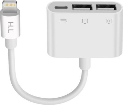Câble Lightning AVIZAR Lightning vers 2 USB et Lightning