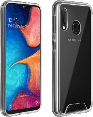 Coque AVIZAR Samsung A20e Coins Bumper Transparent