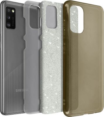 Coque AVIZAR Paillette Samsung A41 rouge