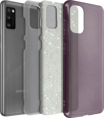 Coque AVIZAR Paillette Samsung A41 rouge