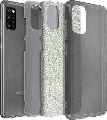 Coque AVIZAR Paillette Samsung A41 rouge