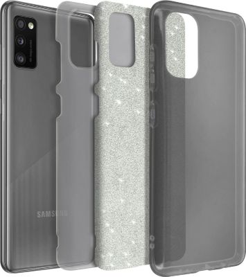 Coque AVIZAR Paillette Samsung A41 rouge