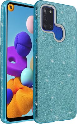 coque_avizar_paillette_samsung_a21s_rouge