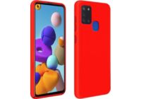 Coque AVIZAR Samsung A21s Silicone Soft Touch Rouge