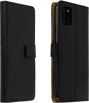 Etui AVIZAR Samsung Galaxy A31 Cuir Veritable Noir