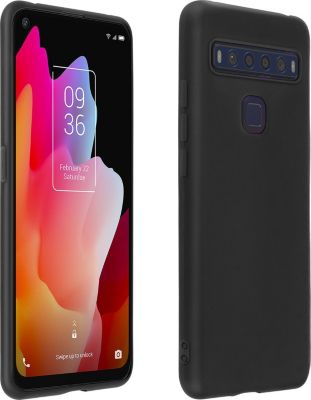 Coque AVIZAR Coque TCL 10L fine en Silicone Noir Coque AVIZAR Coque TCL 10L fine en Silicone Noir