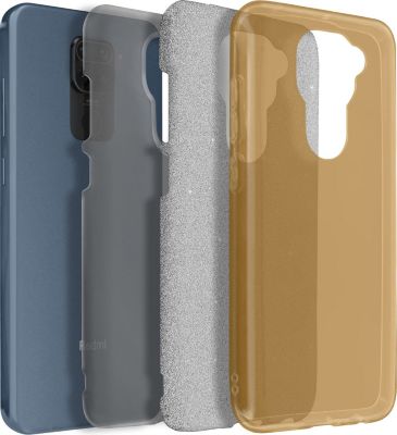 Coque AVIZAR Paillette Xiaomi Redmi Note 9 rouge Coque AVIZAR Paillette Xiaomi Redmi Note 9 rouge