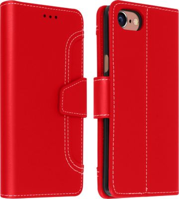 Etui AVIZAR iPhone SE 2022,2020,8,7,6S,6 Stand Rouge