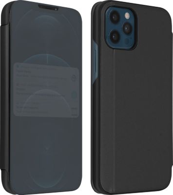 Etui AVIZAR iPhone 12Pro Max Effet Miroir Stand Noir Etui AVIZAR iPhone 12Pro Max Effet Miroir Stand Noir