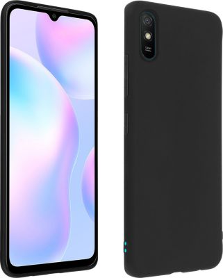 Coque AVIZAR Xiaomi Redmi 9A Souple Mate Noir