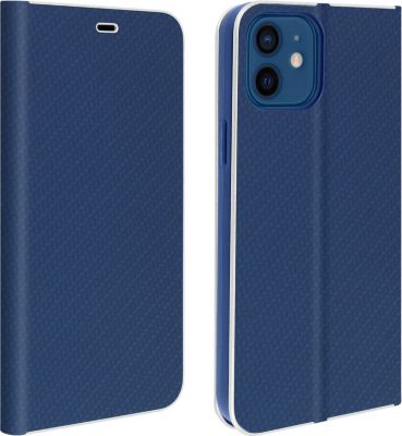 Etui AVIZAR iPhone 12 / 12 Pro Carbone Bleu Nuit