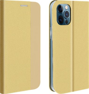 Etui AVIZAR iPhone 12Pro Max Tissu Intérieur Doux Or